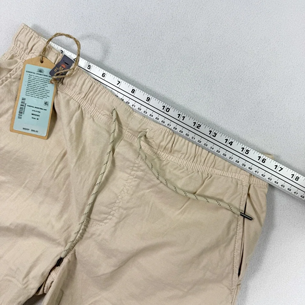 Faherty Mens Essential Drawstring Shorts 'Stone' / Size M / NEW